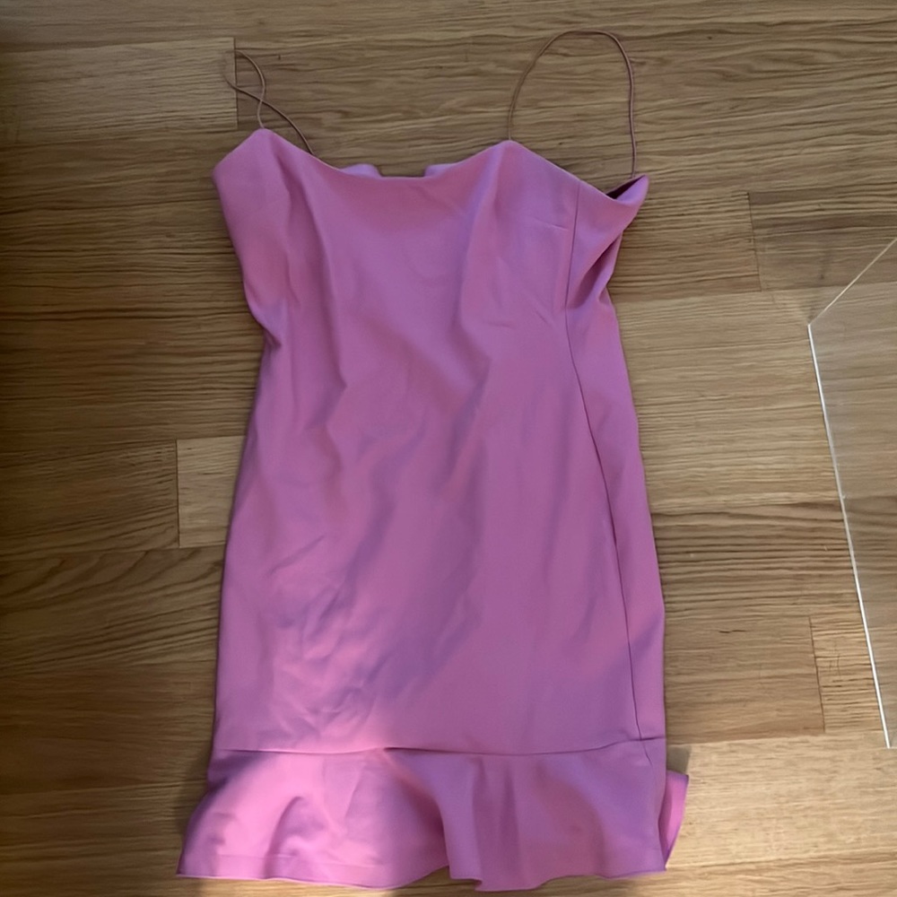 Cinq A Sept pink dress size large or US 8. Great for spring & summer events!